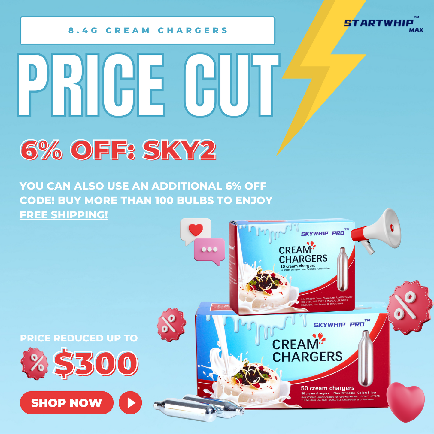 Skywhip Ultra Pro+ Price Cut!! Up to $300!!