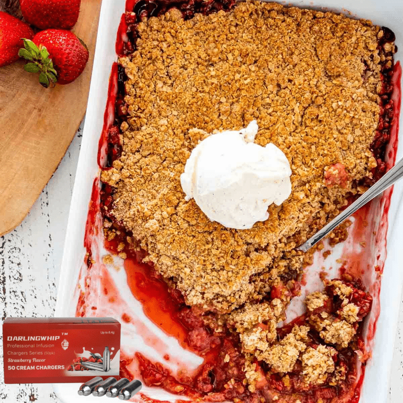 Easy Strawberry Rhubarb Crisp Recipe
