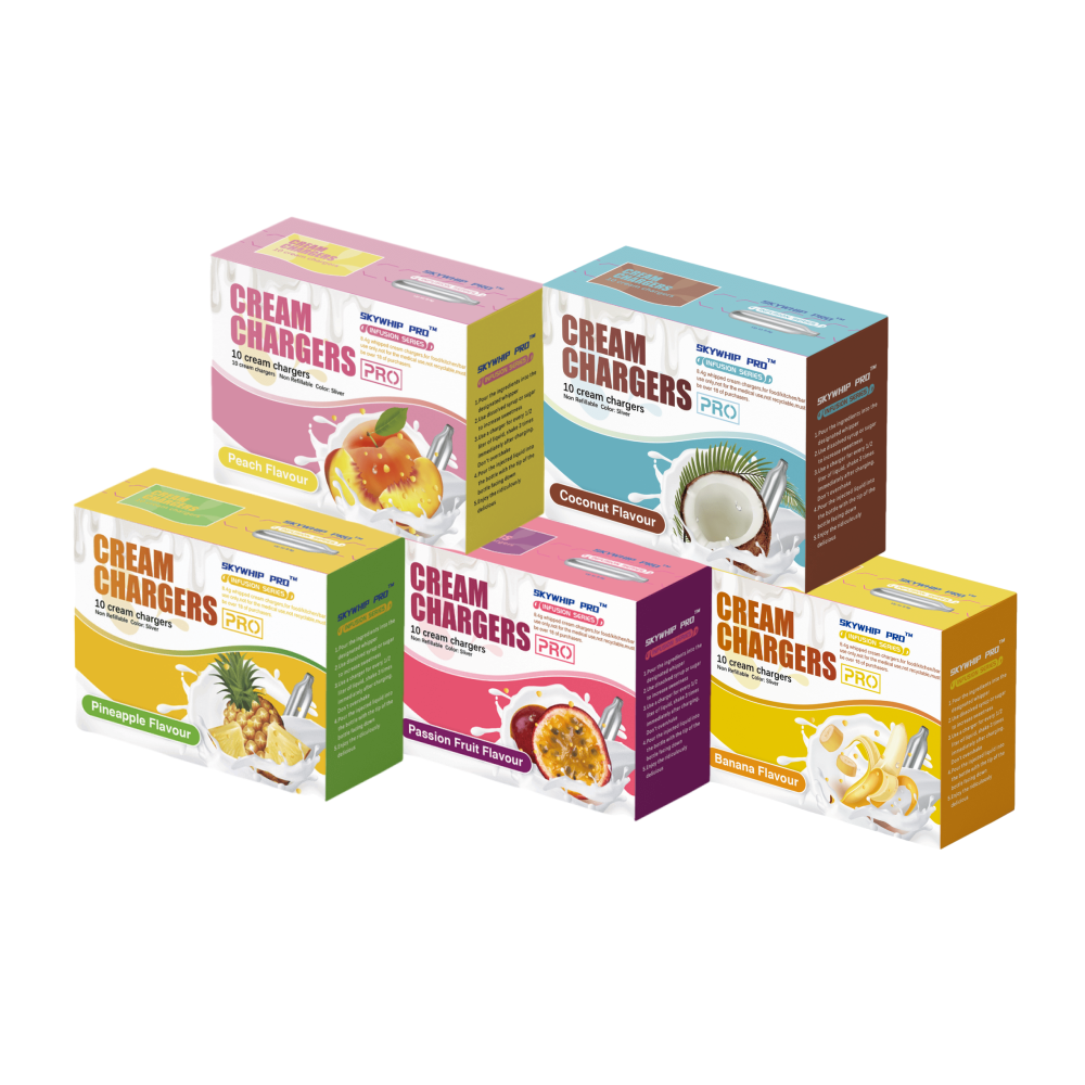 mixed flavours cream chargers