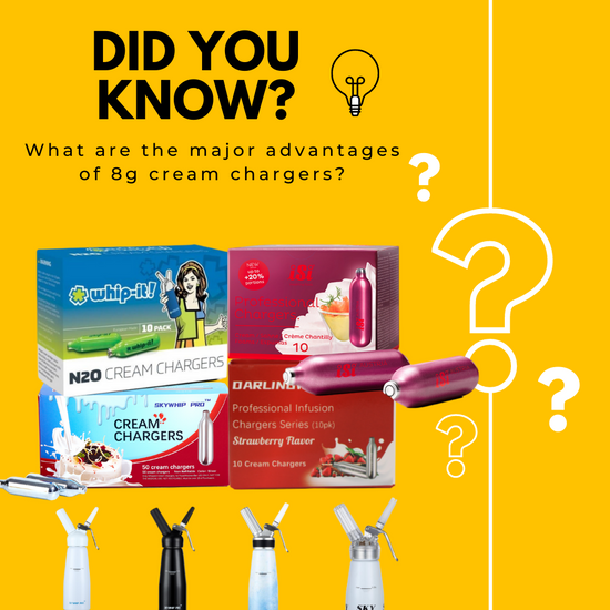 Major Advantages of 8g Cream Chargers
