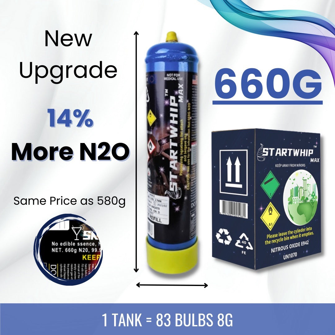 NEW Startwhip Max & Skywhip Pro 660G cream chargers