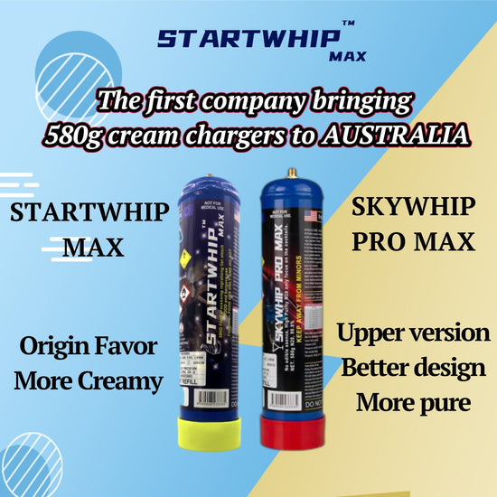Difference Between STARTWHIP MAX and SKYWHIP PRO MAX - Startwhip Max AU cream chargers