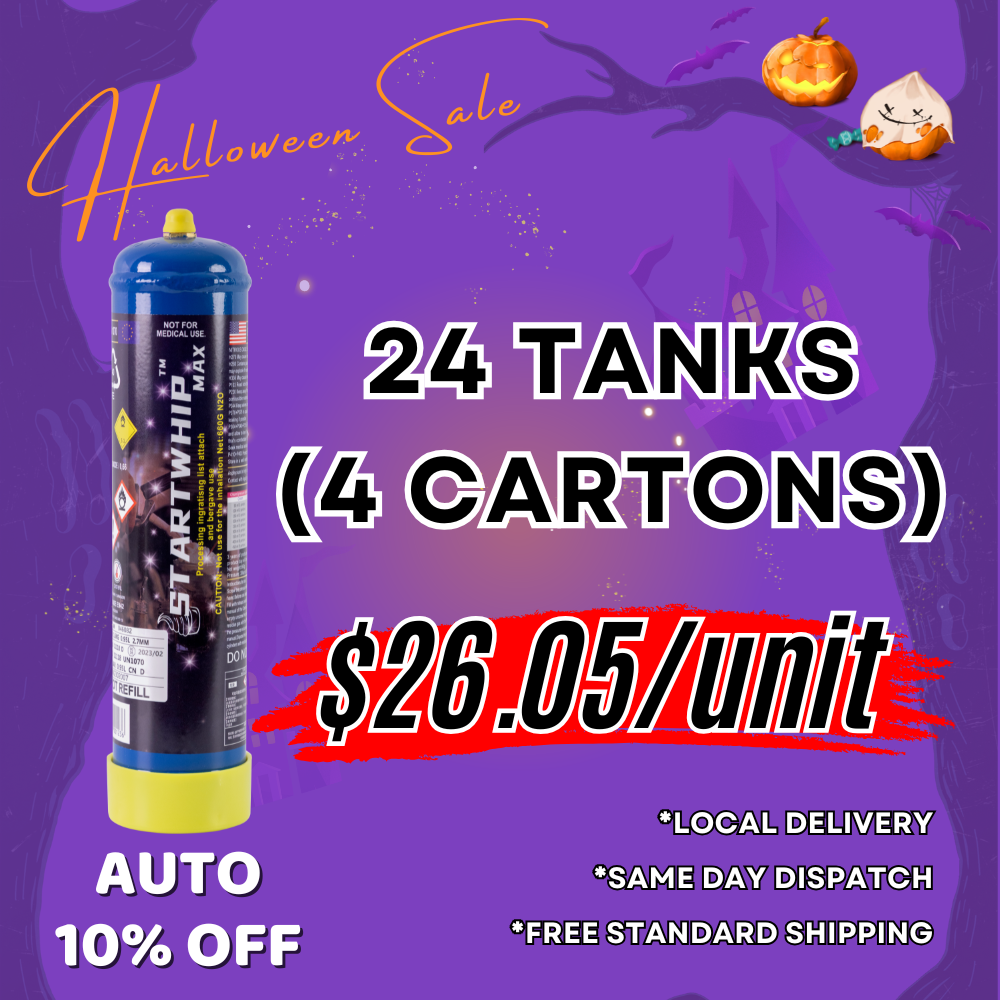 [AUTO 10% OFF] 24 TANKS SM - Startwhip Max 660g Cream Chargers