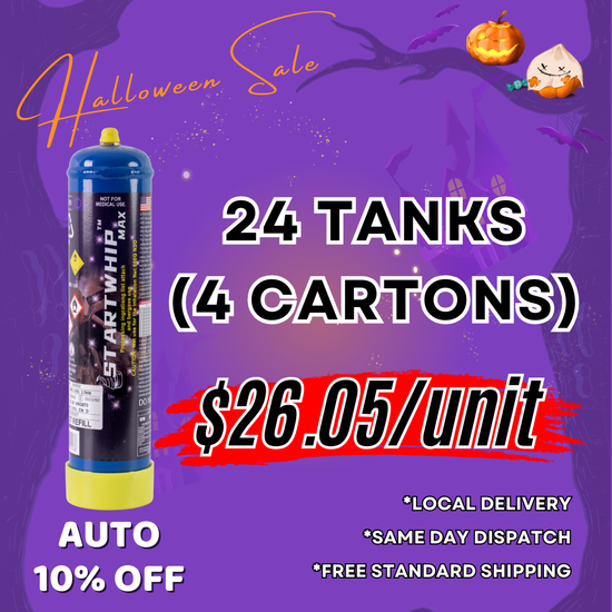 [AUTO 10% OFF] 24 TANKS SM - Startwhip Max 660g Cream Chargers