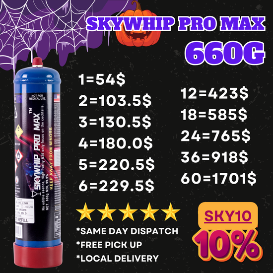 skywhip 660g cream chargers