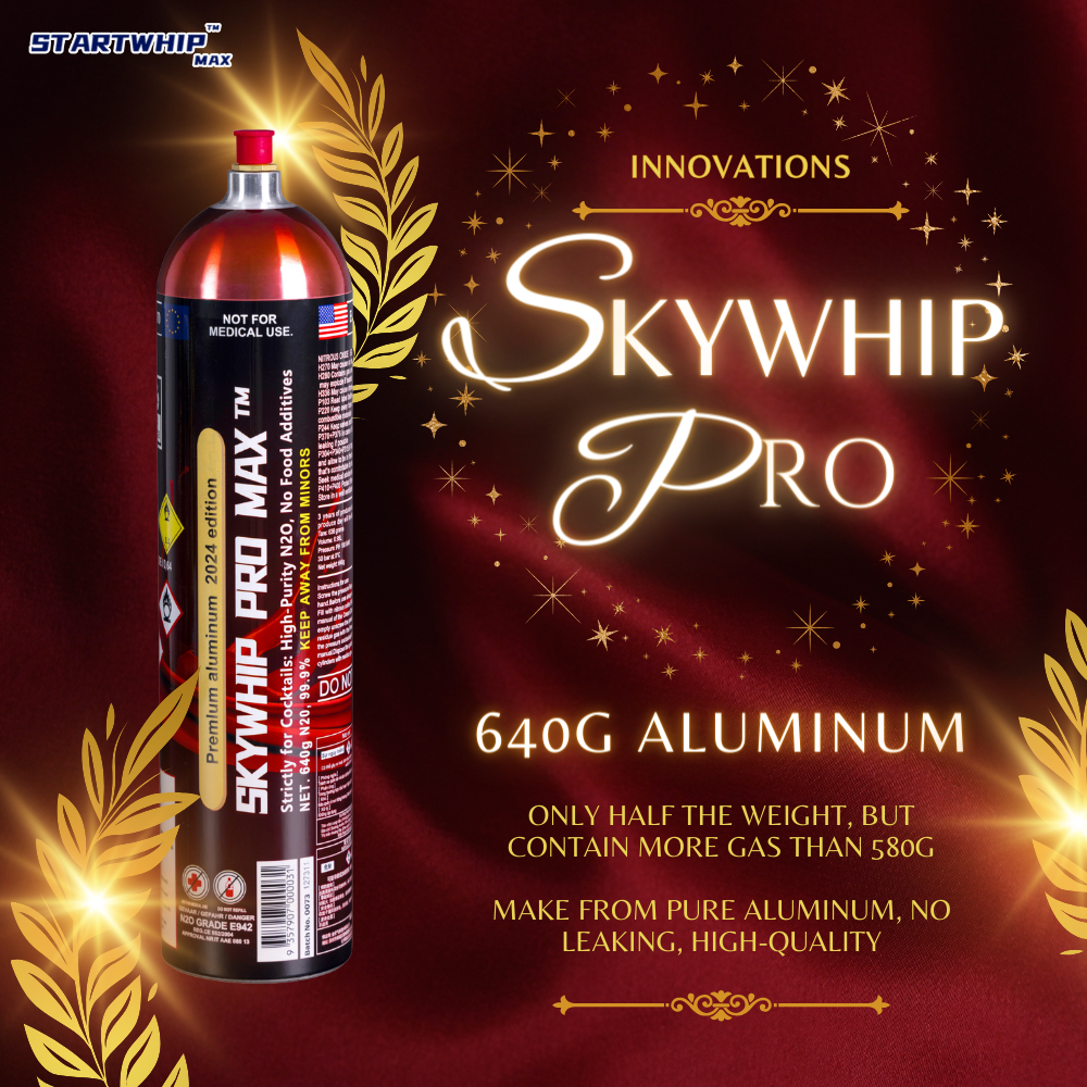 New Product - Skywhip Aluminum 640G Tank Cream Chargers