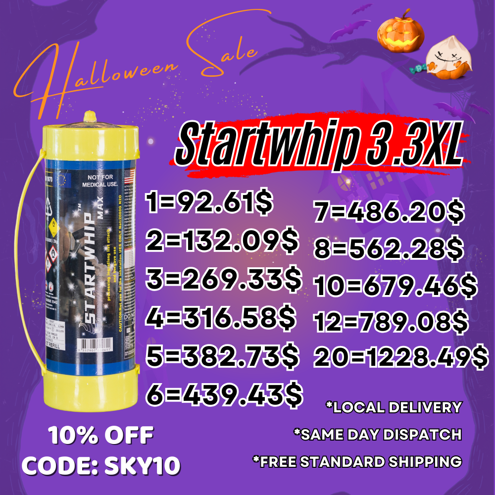 [10% off] ML - Startwhip Max 3.3L XL Cream Chargers N2O