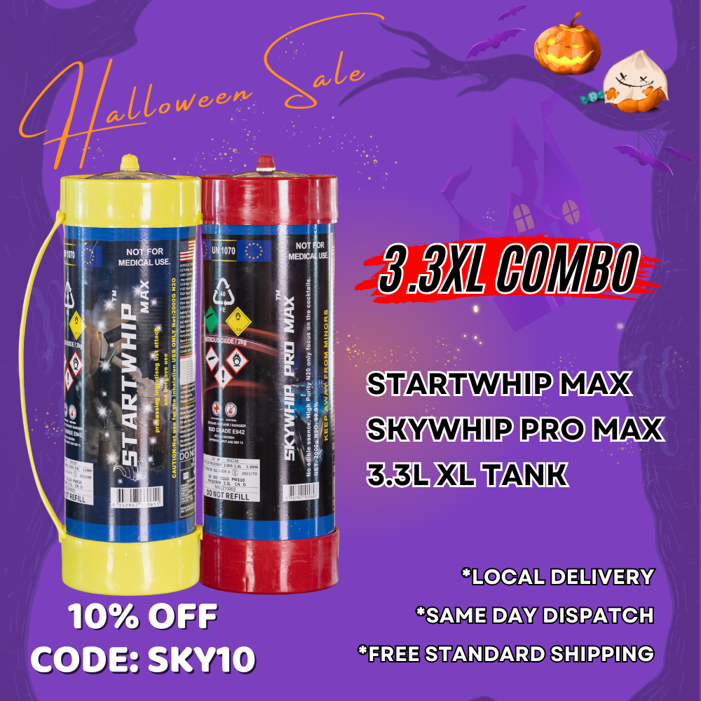 [10% off] Combo Set - Skywhip Pro Max + Startwhip Max 3.3L XL Cream Chargers N2O