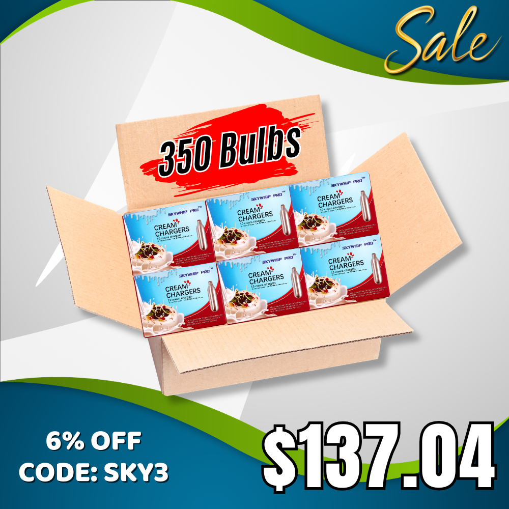 Hot Sale - 350 Bulbs Skywhip Ultra Pro+ 8.4g Cream Chargers