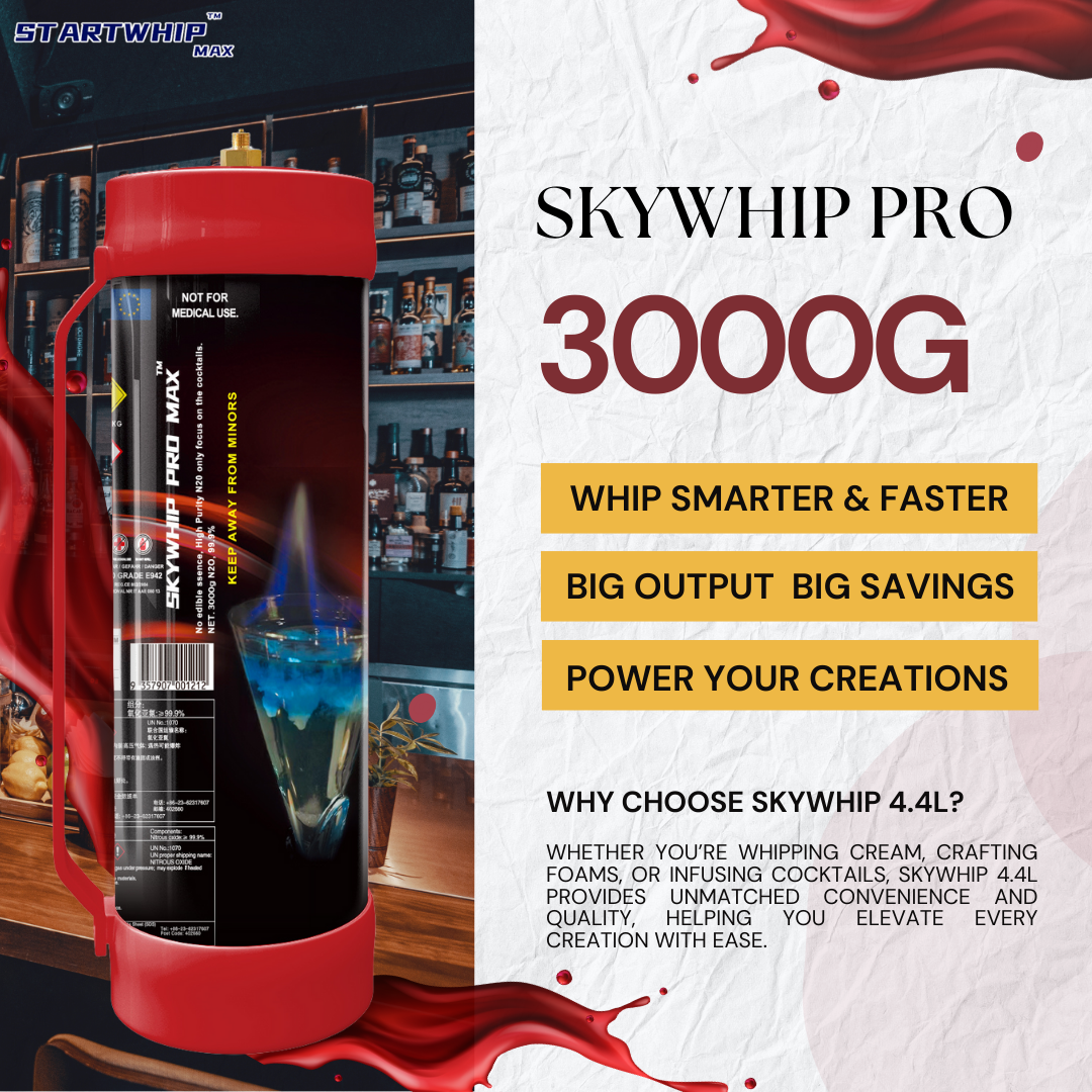 Skywhip 4.4L 3000g Cream Chargers