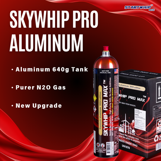 SKYWHIP ALUMINUM 640G CREAM CHARGERS