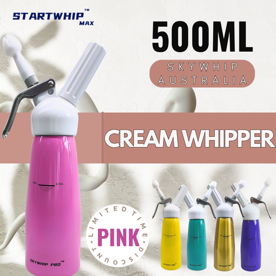 Professional Cream Chargers Whipper Dispenser 500ML - Pink