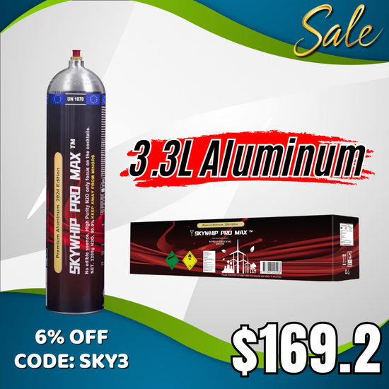 skywhip aluminum 3.3l cylinder