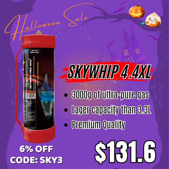Skywhip 4.4L 3000g Cream Chargers