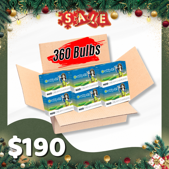 360 WHIP-IT PROFESSIONAL 8.2G CREAM CHARGERS