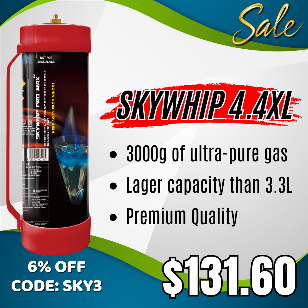 Skywhip 4.4L 3000g Cream Chargers