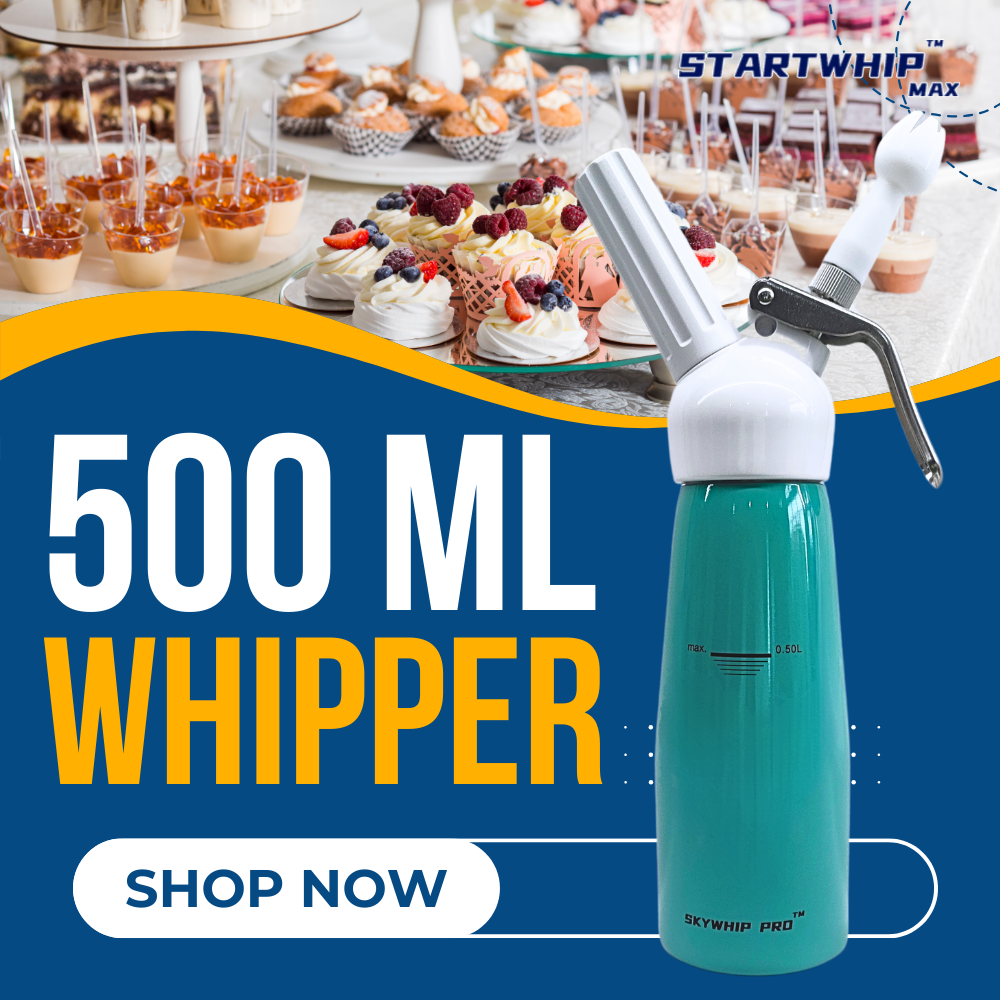 Professional Cream Chargers Whipper Dispenser 500ML - Blue